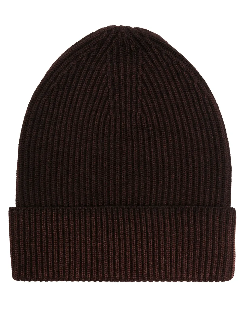 Altea bonnet en maille nervurée à ourlet retroussé | marron | Image 1