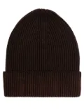 Altea turn-up ribbed-knit beanie - Brown