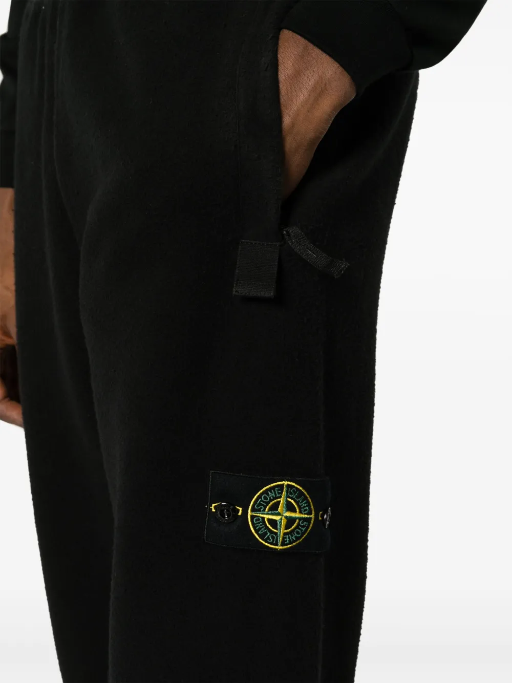 Stone Island Fleece broek Zwart
