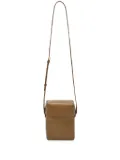 Jil Sander Lid leather crossbody bag - Brown