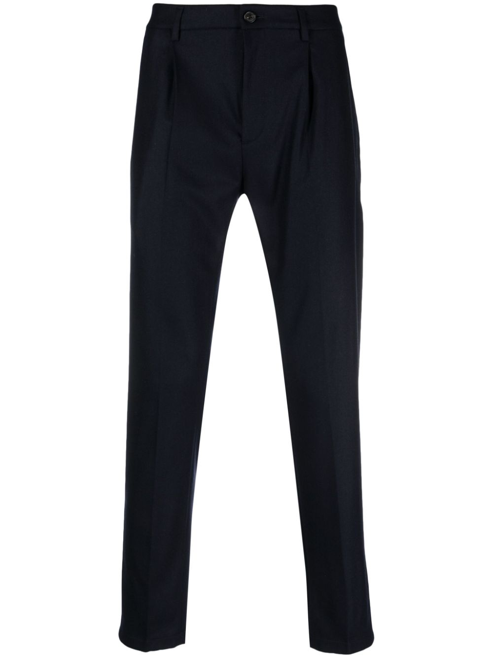 Department 5 logo-patch tapered-leg trousers - Blue