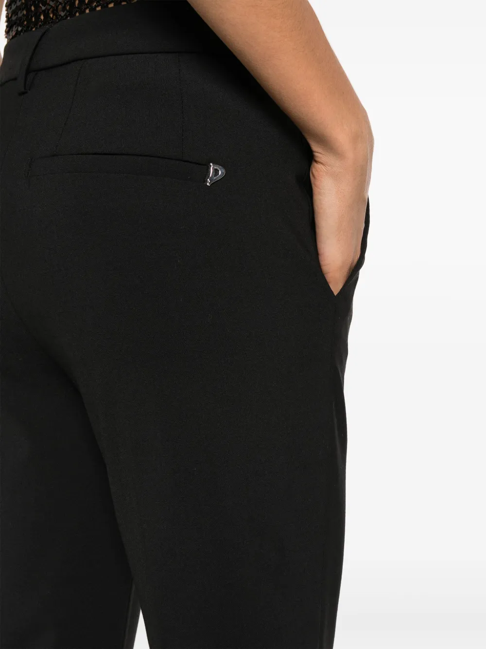 DONDUP Geplooide pantalon Zwart