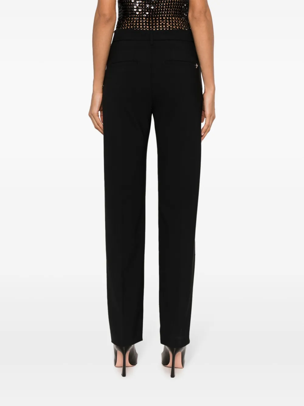DONDUP Geplooide pantalon Zwart