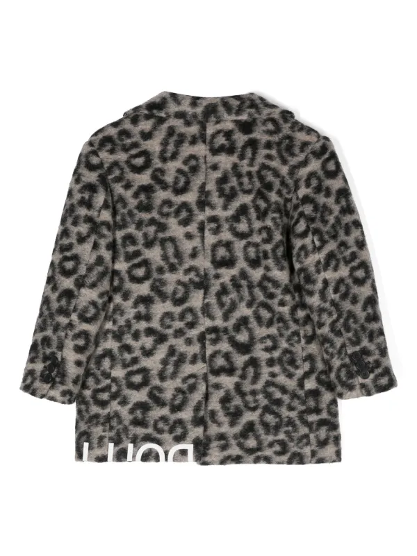 Dark leopard 2025 print coat