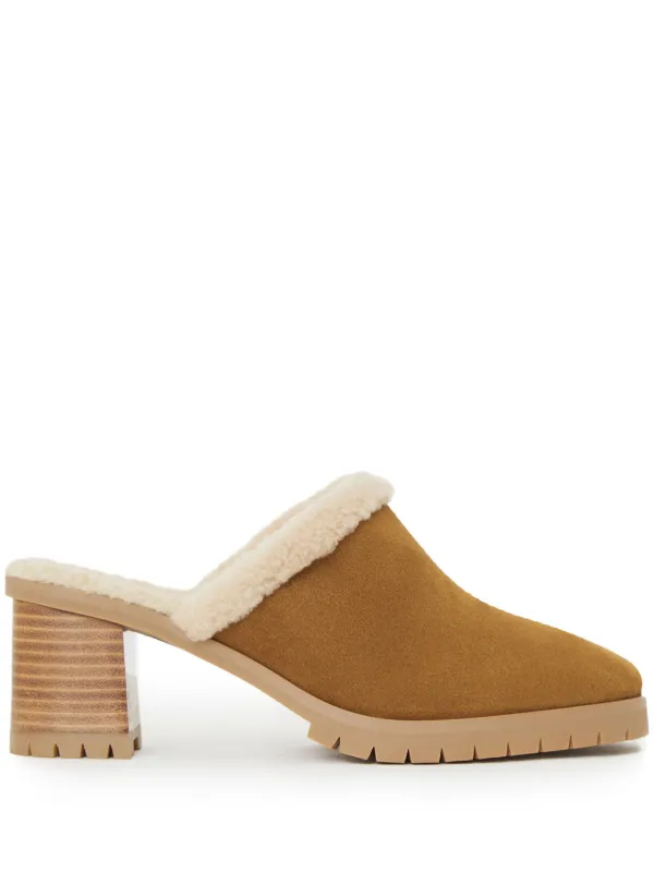 shearling lined mules