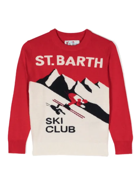 MC2 Saint Barth Poastcard patterned-jacquard jumper