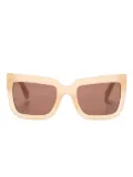 Off-White Eyewear square-frame tinted sunglasses - Brown