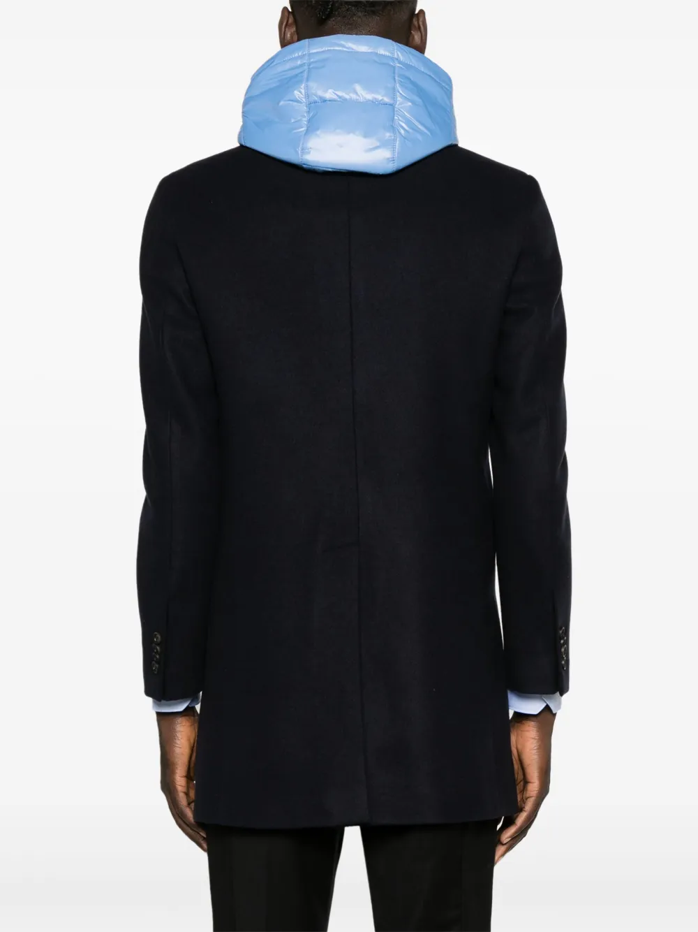 Manuel Ritz Jas met enkele rij knopen Blauw