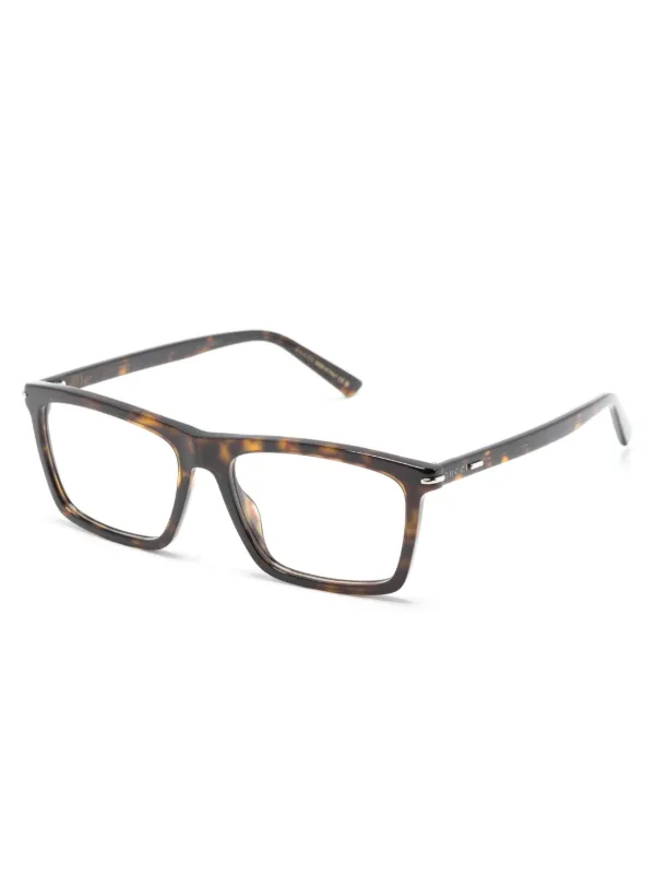 Gucci Eyewear GG14450 rectangle-frame Glasses | Brown | FARFETCH