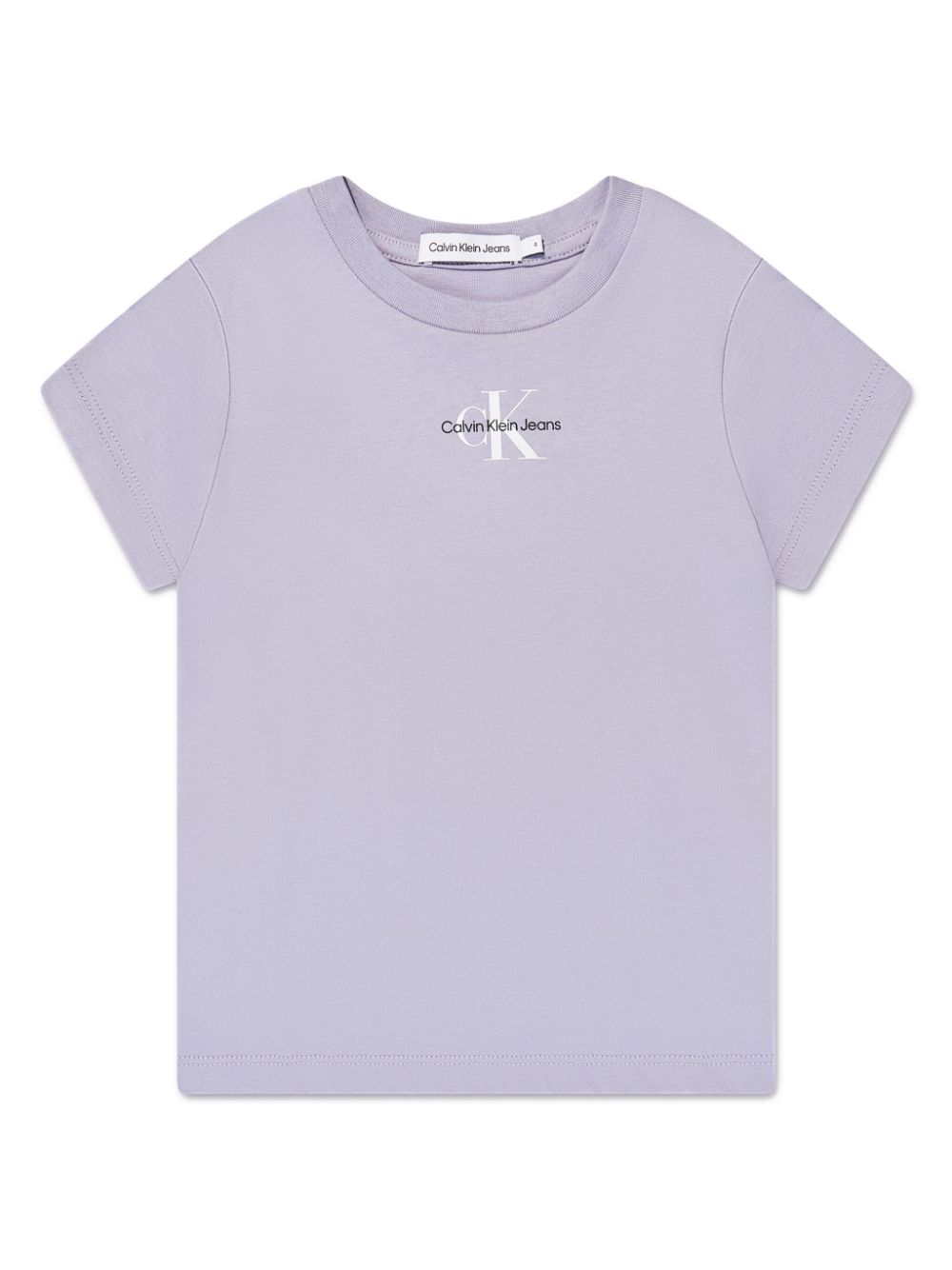 Calvin Klein Kids logo-print cotton T-shirt - Purple