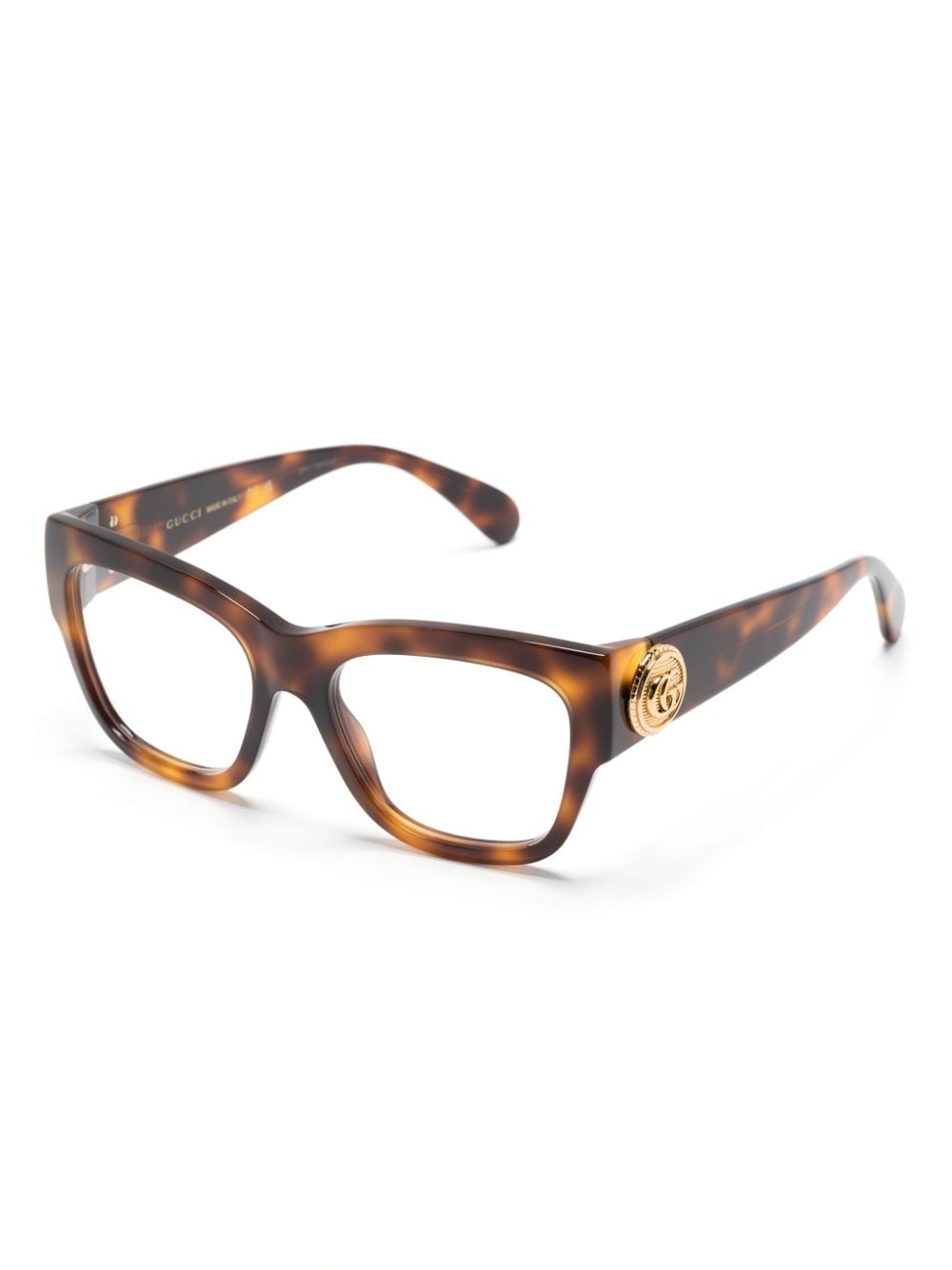Gucci Eyewear GG14100 bril met schildpadschild design - Bruin