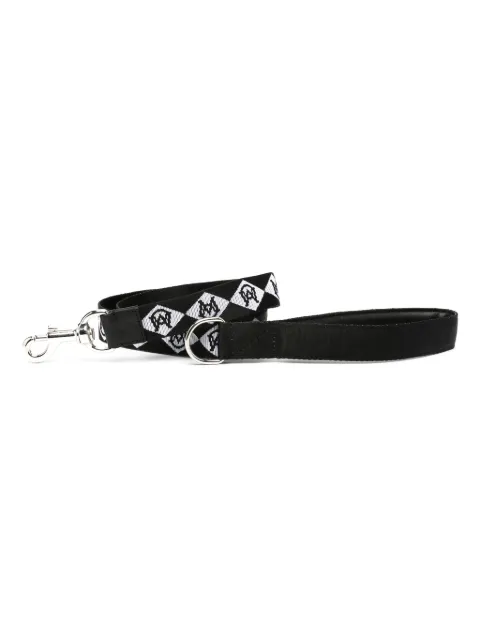 Moncler x Poldo monogram-pattern two-tone dog leash