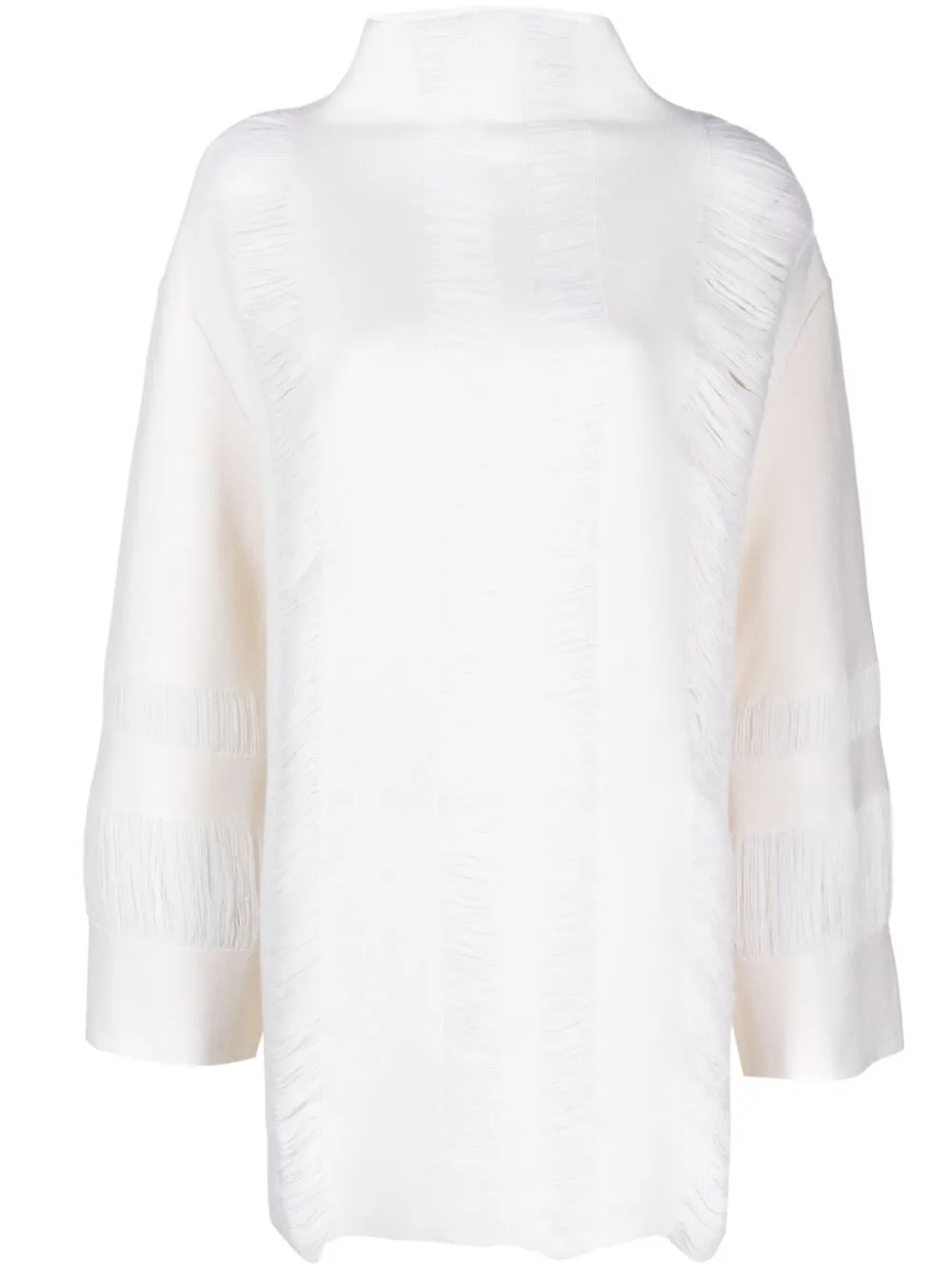 Shop Mrz Roll-neck Drop-shoulder Jumper In White