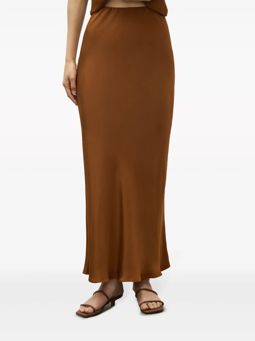 12 STOREEZ Satin Long Slip Skirt Farfetch