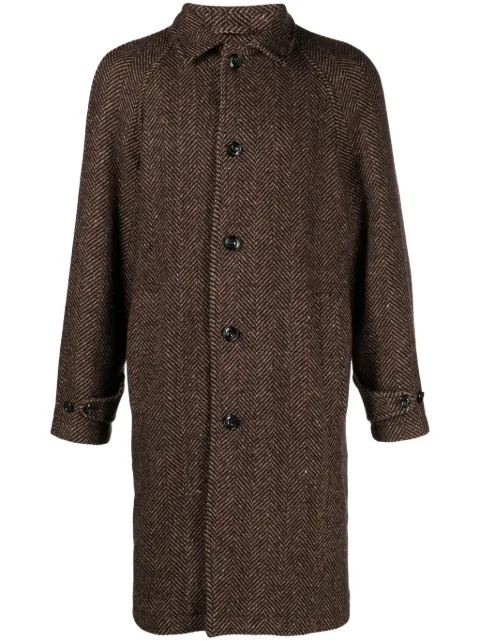 Altea chevron-knit virgin-wool coat