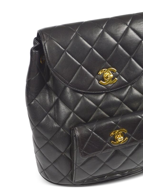 CHANEL Pre-Owned 1995 Duma Leather Backpack - Farfetch
