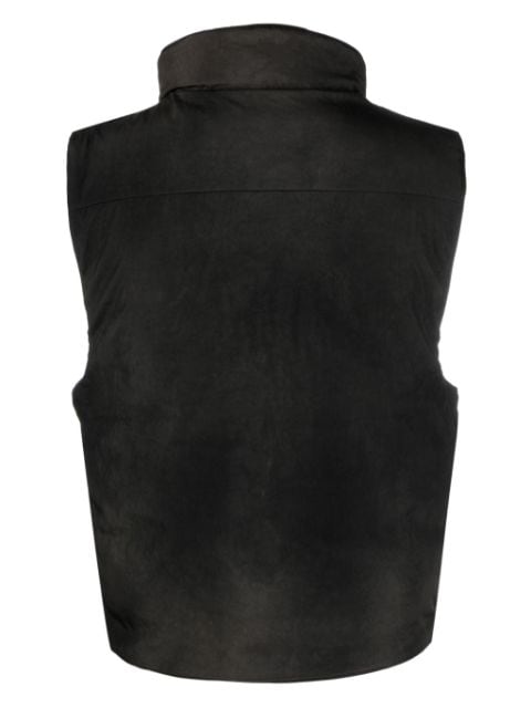 funnel-neck padded gilet