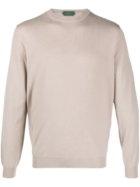 Zanone virgin wool blend crew-neck jumper