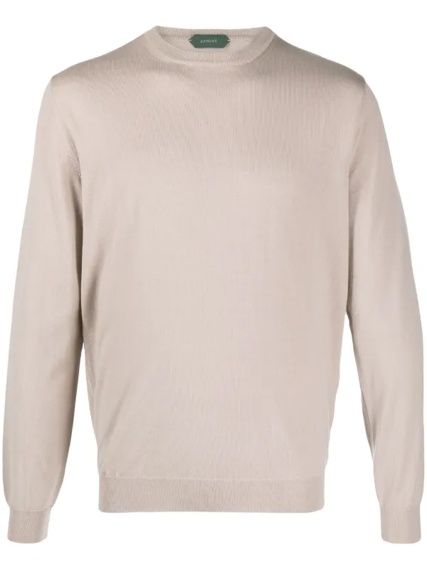 ZANONE ベージュ クルーネックセーター Zanone クルーネック セーター | ニュートラル | FARFETCH JP