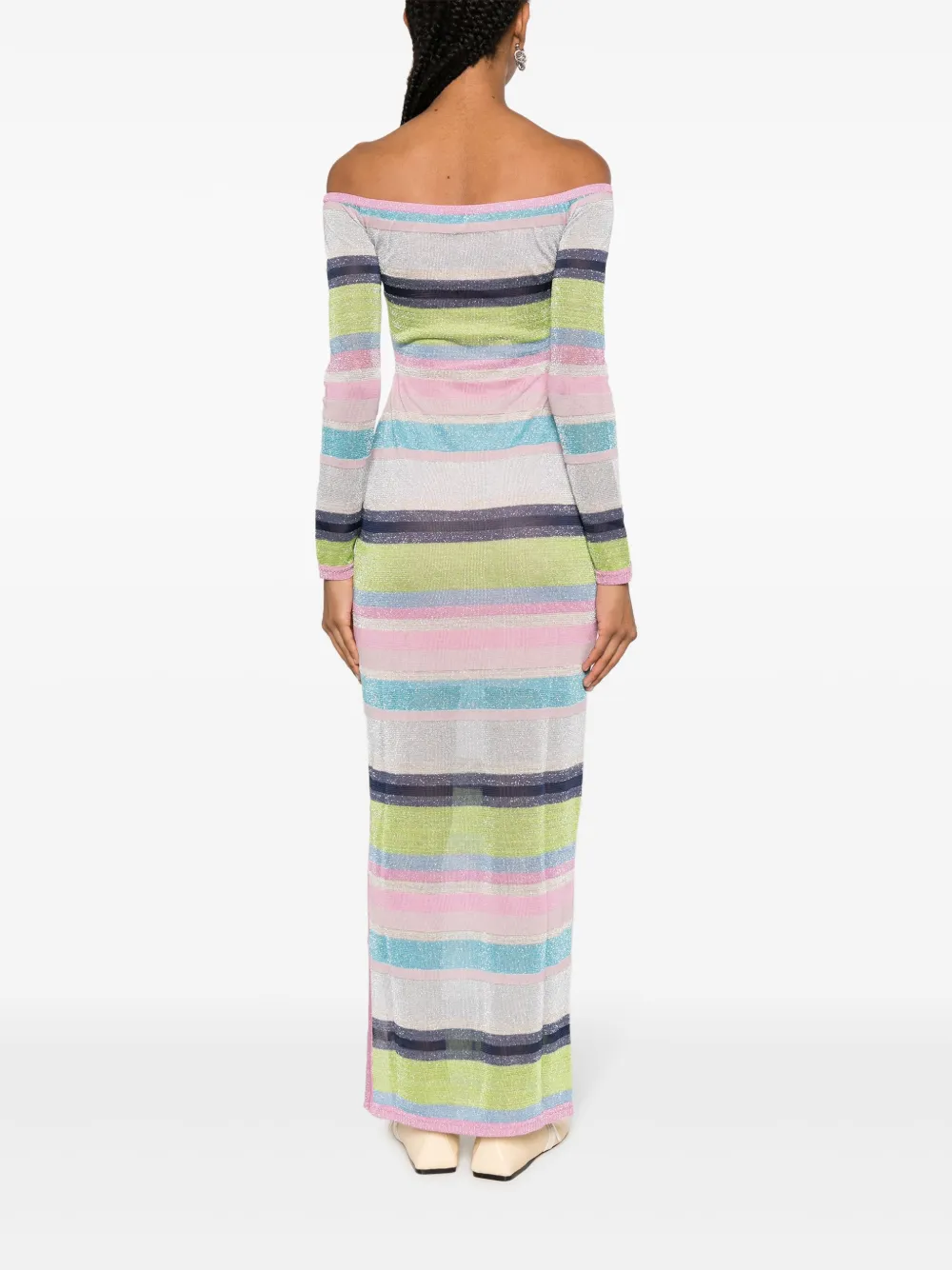 Suboo Zephyr Striped Maxi Dress In Pink