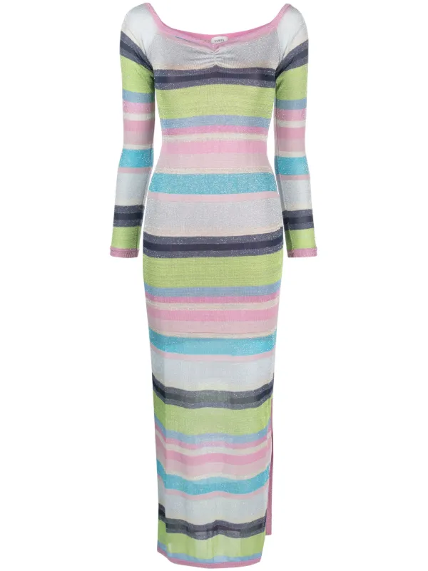 Suboo Zephyr Striped Maxi Dress | Pink | FARFETCH ID