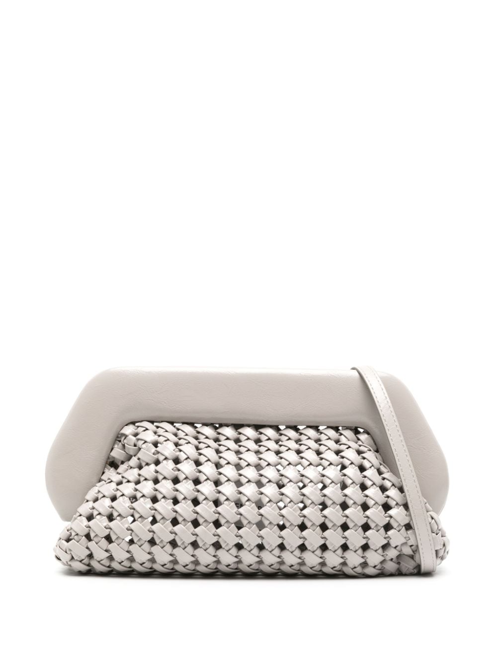 Shop Themoirè Bios Knots Clutch Bag In Grey