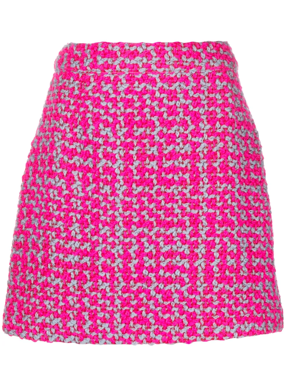 Essentiel Antwerp Enormous Contrasting-trim Straight Skirt In Pink