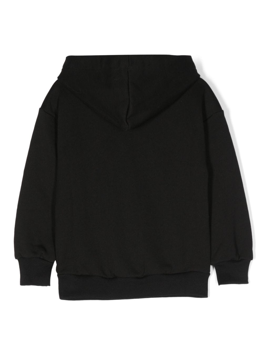 Gaelle Paris Kids logo-print cotton hoodie - Zwart