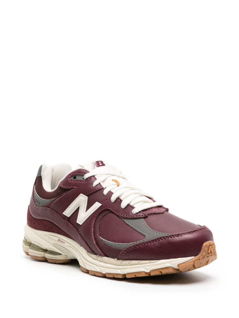 Shop New Balance M2002rvh Panelled-leather Sneakers In Red