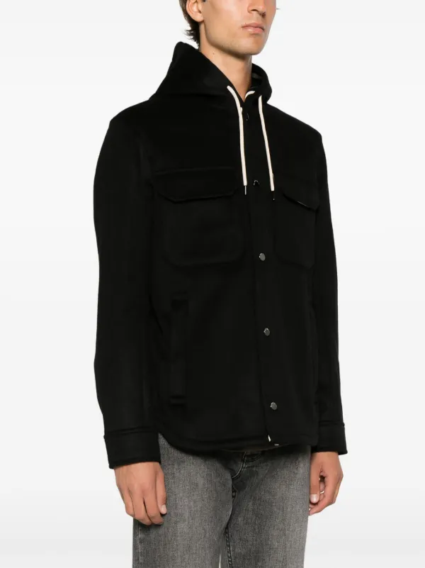 Emporio Armani フーデッド シャツジャケット - Farfetch