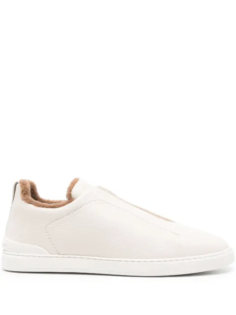 Zegna Triple Stitch leather sneakers