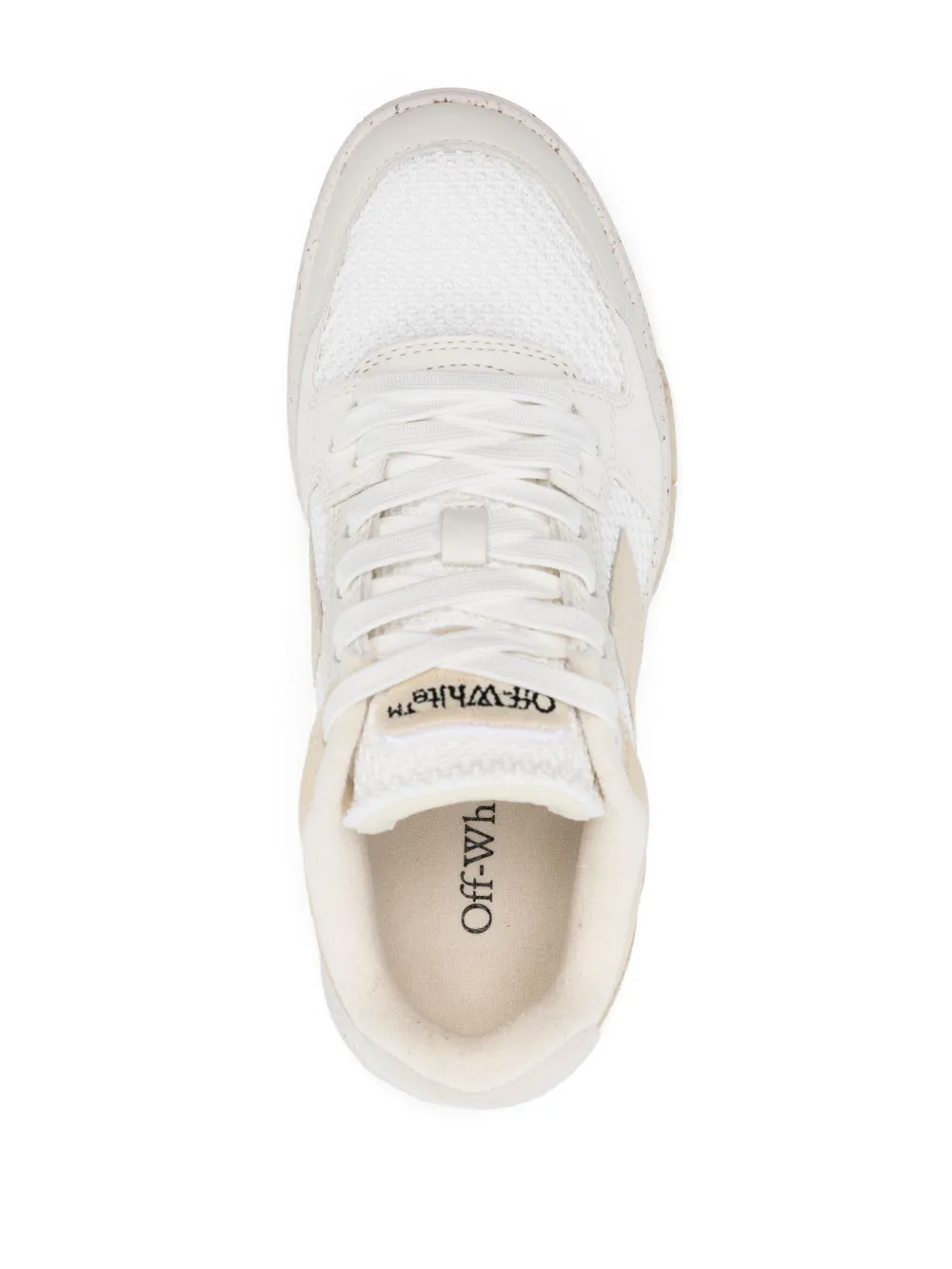 Shop Off-white Out Of Office Leather Sneakers In White