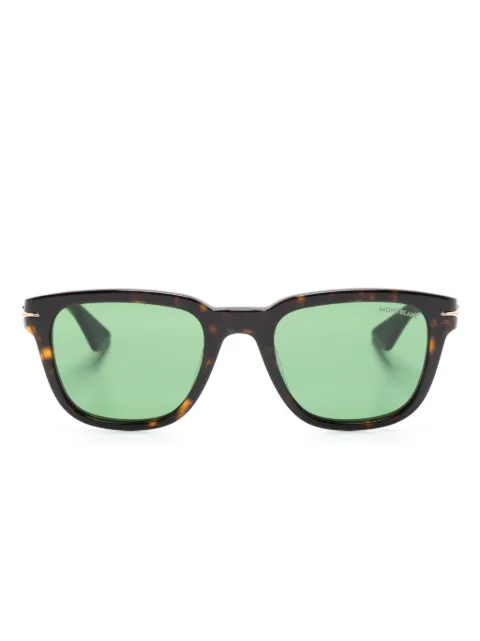 Montblanc tortoiseshell-effect square-frame sunglasses