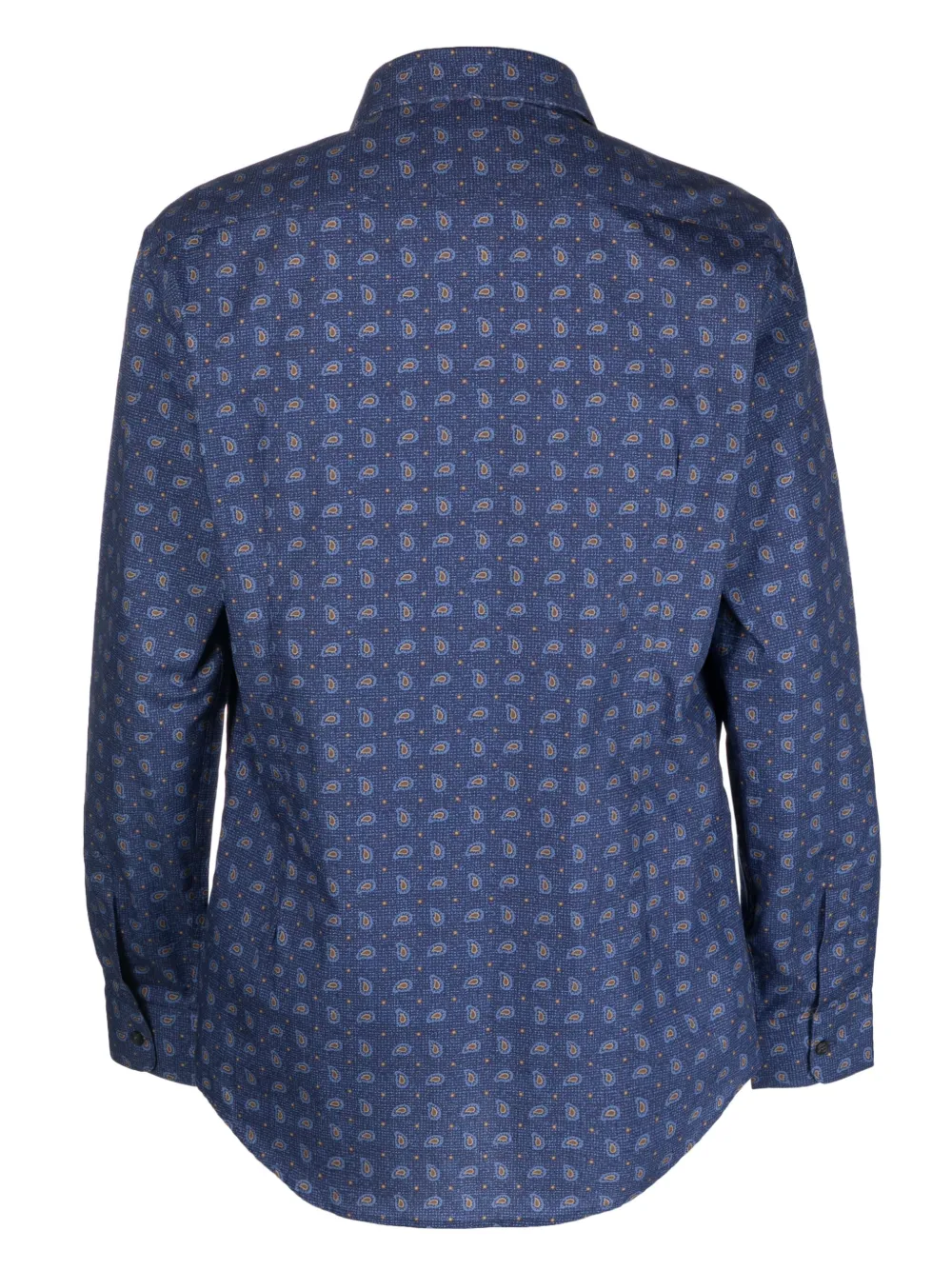 Daniele Alessandrini paisley-print cotton shirt - Blauw