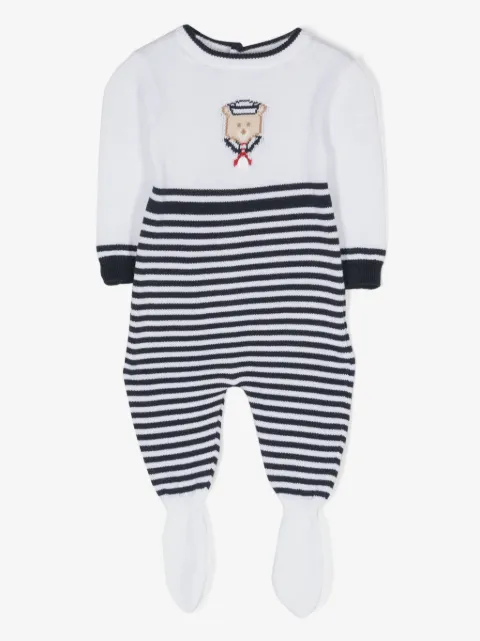 Patachou bear-motif knitted pyjamas 