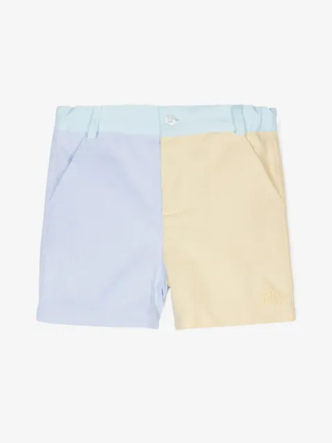 Patachou shorts con diseño color block