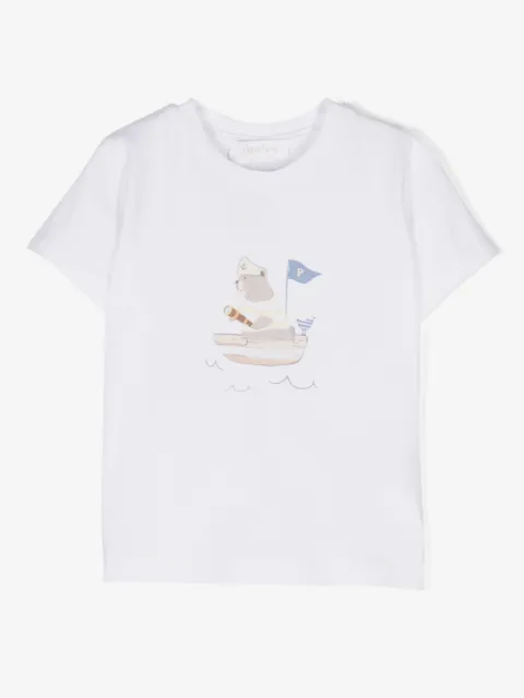 Patachou Camiseta de algodão com estampa gráfica
