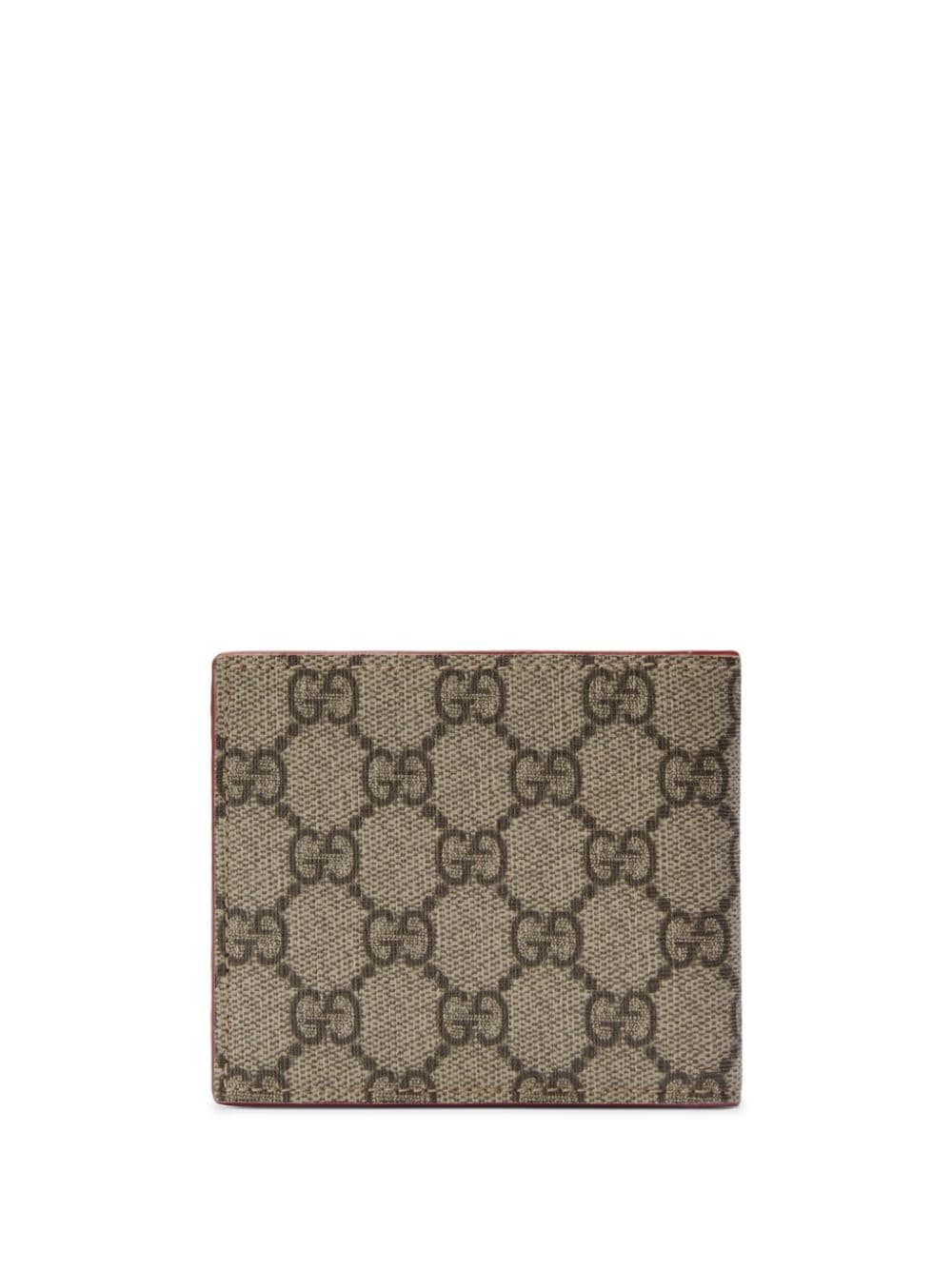 Shop Gucci Gg-canvas Logo-plaque Wallet In Neutrals
