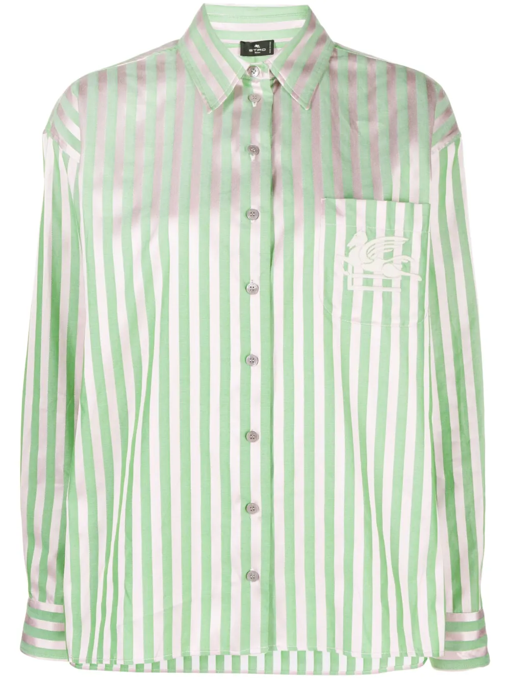 ETRO Gestreepte blouse Groen