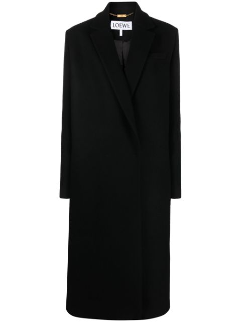 LOEWE double-breasted tailored wool coat Women