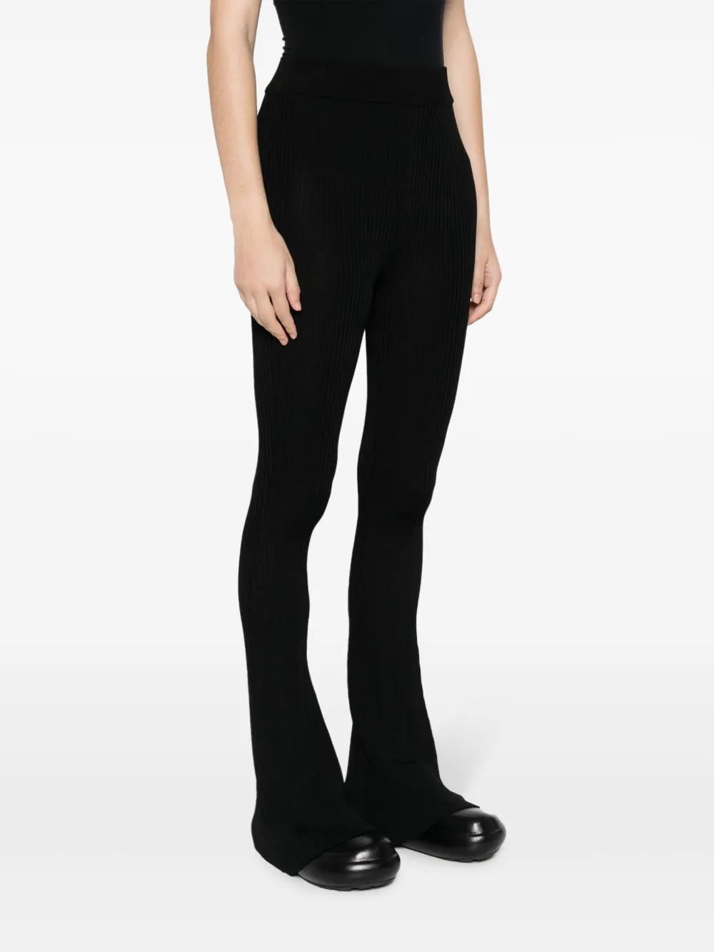 Suboo Alfie High-waist Flared Trousers In Schwarz