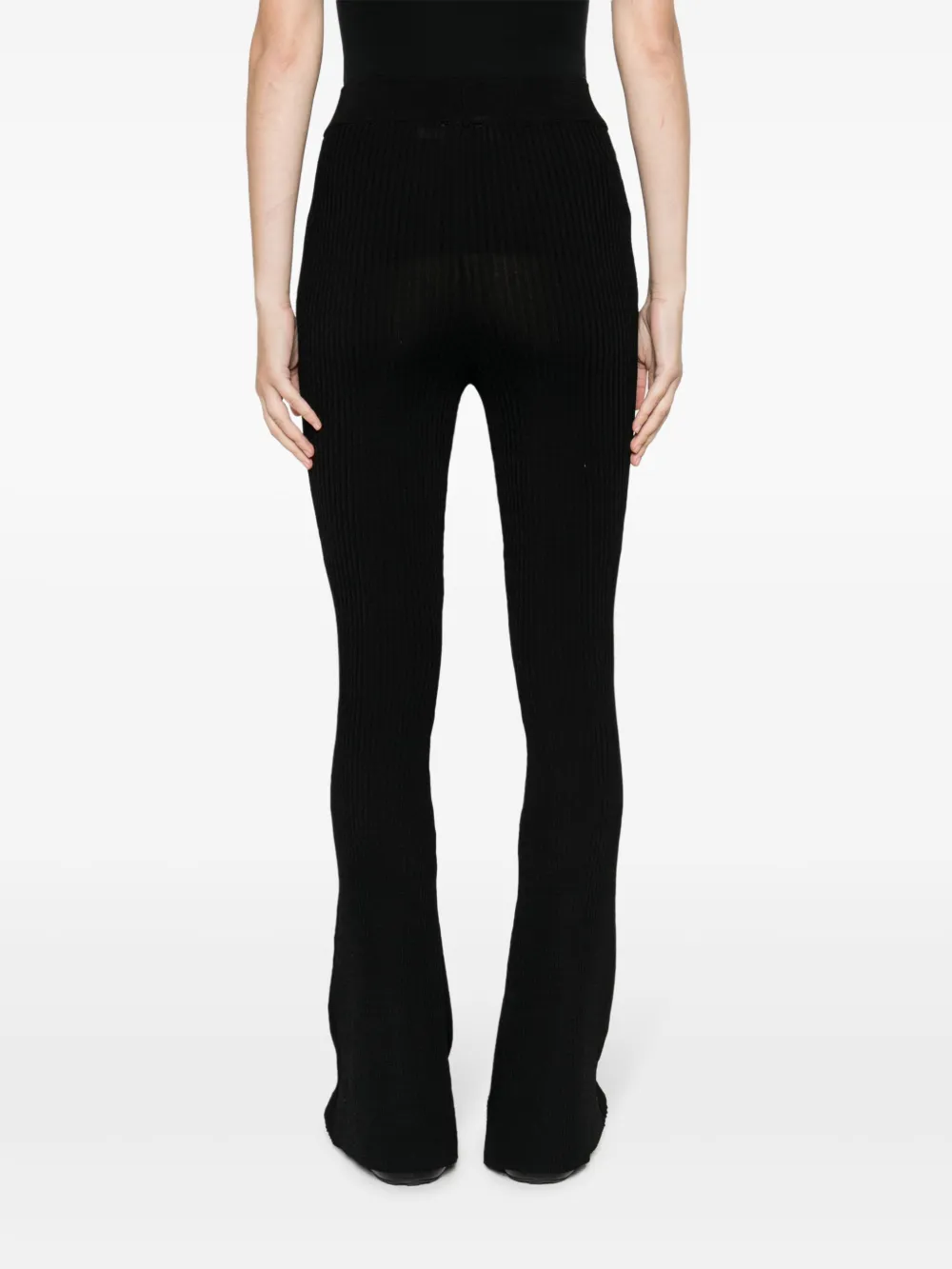 Suboo Alfie High-waist Flared Trousers In Schwarz