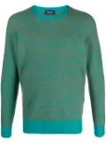Drumohr mélange brushed jumper - Green