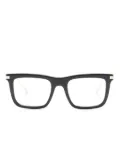 Gucci Eyewear rectangular-frame lens-decal glasses - Black