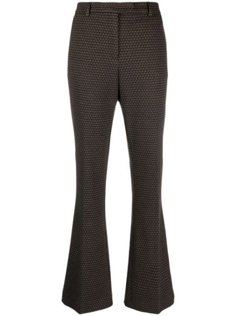 Seventy flared houndstooth trousers