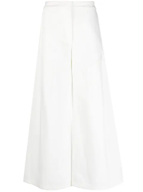 Jil Sander wide-leg cotton trousers