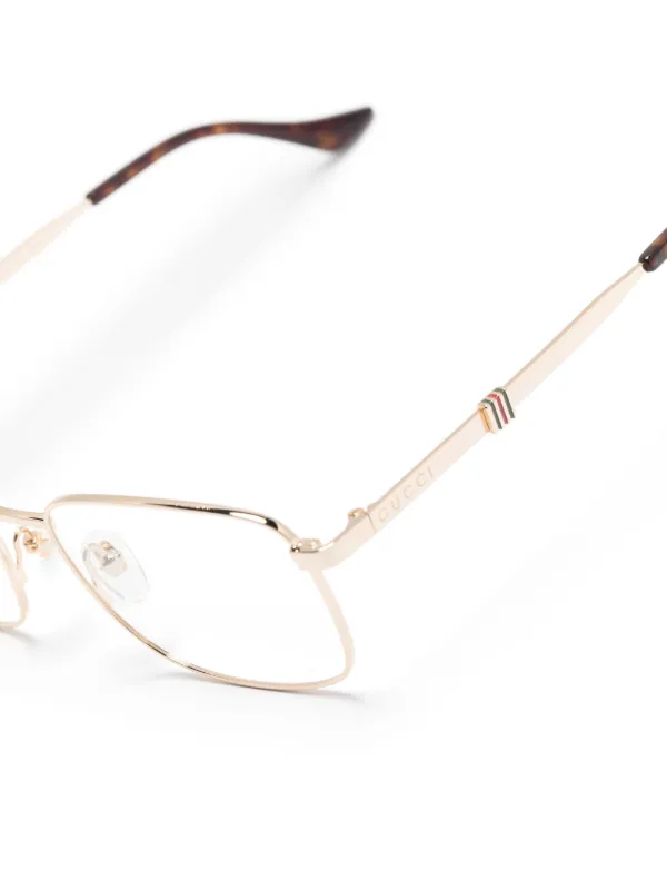 Gucci half frame glasses online