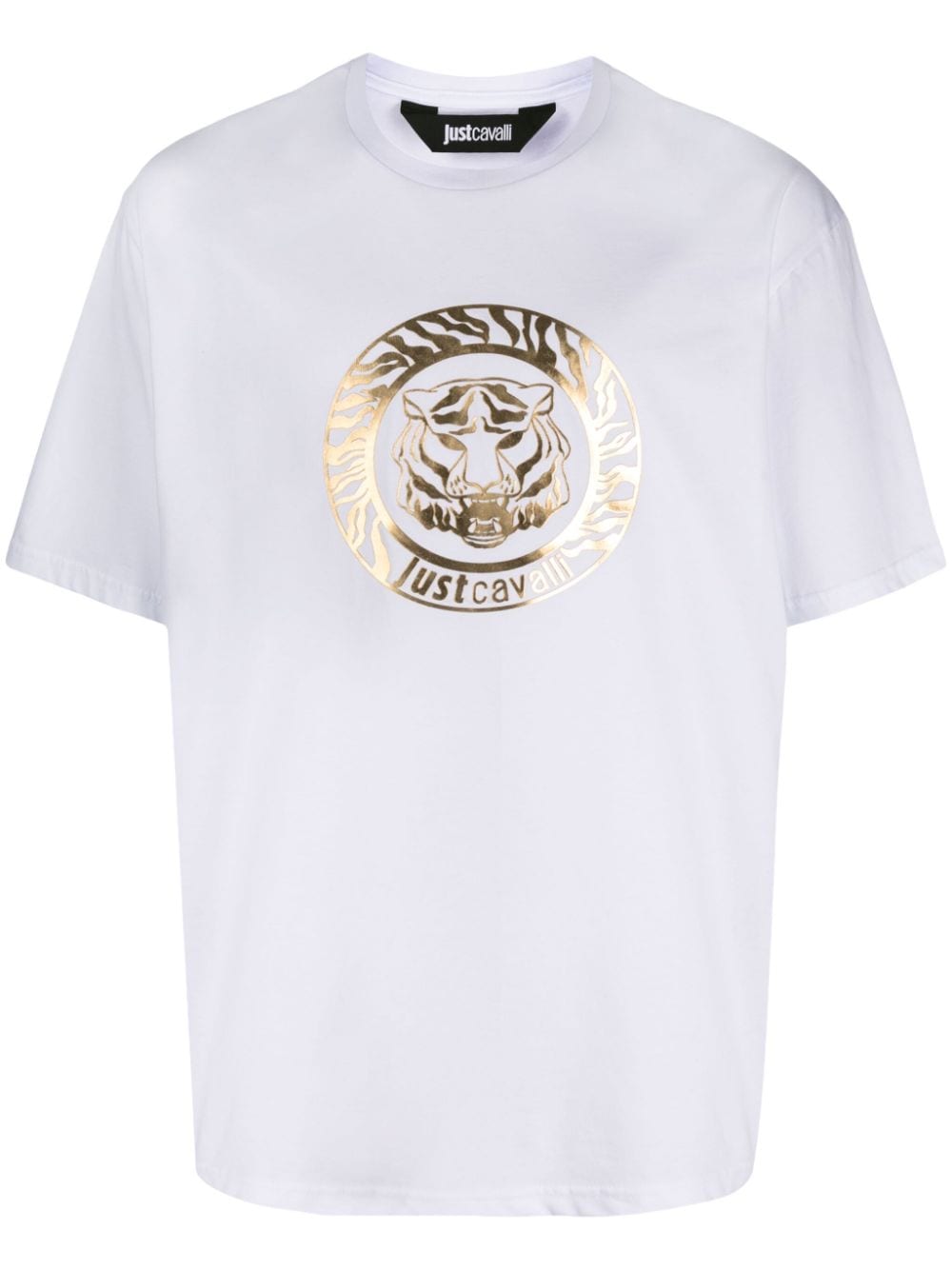 Just Cavalli T-shirt met logoprint Wit