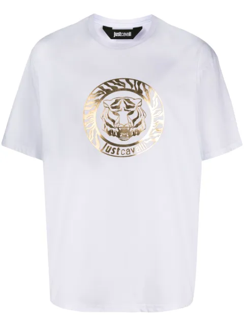 Just Cavalli logo-print cotton T-shirt