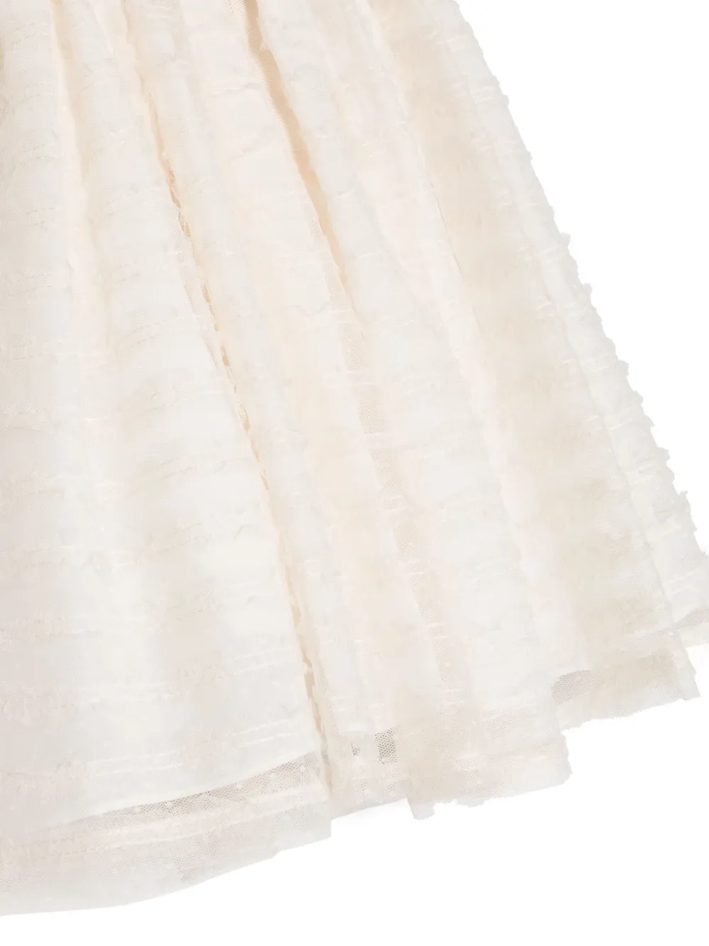 Patachou Jurk met strikdetail en tulen laag Beige